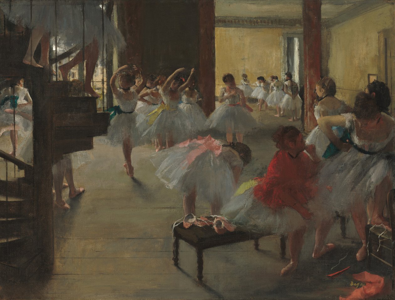 Tanssiluokka, c. 1873. tekijältä Edgar Degas