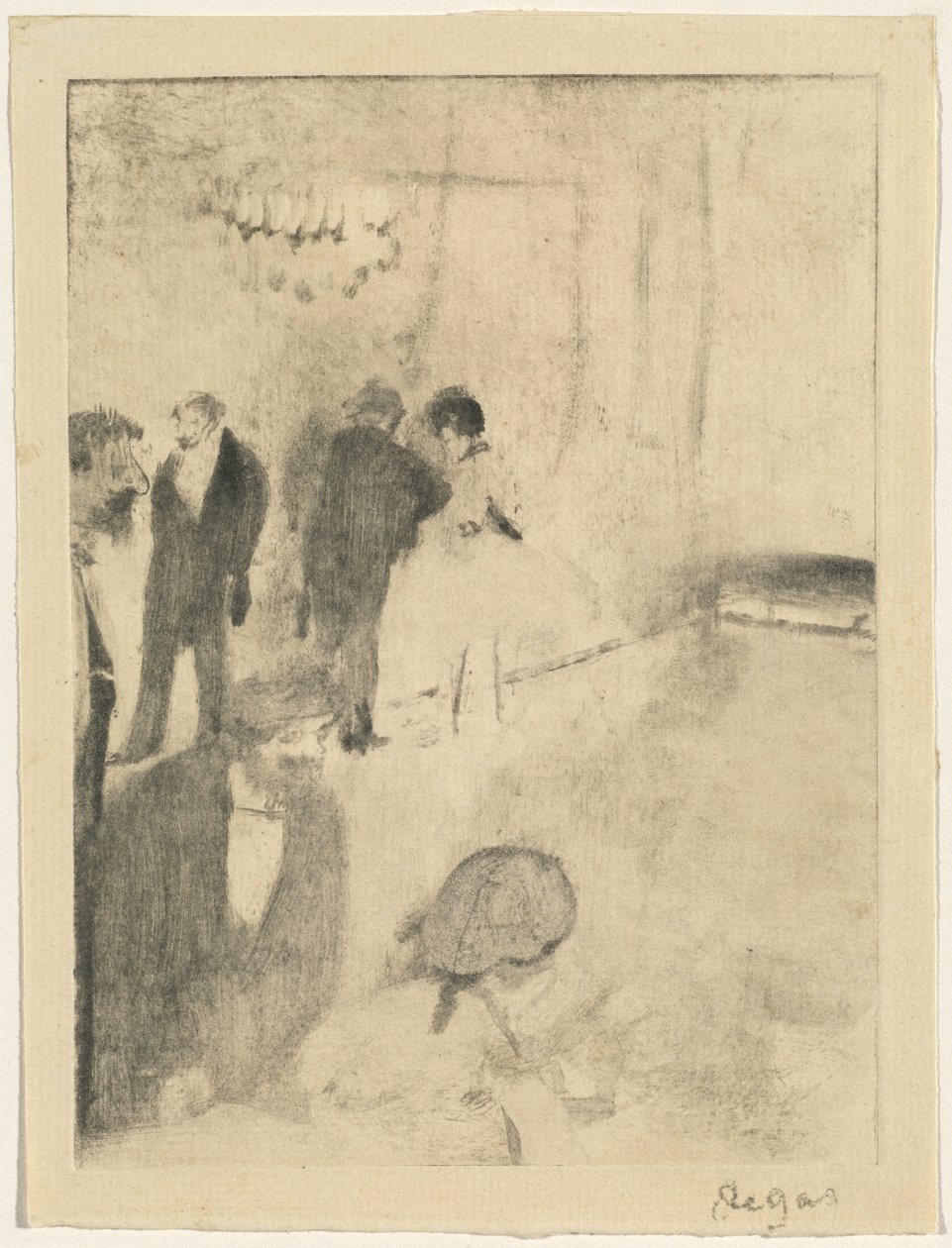 Vihreä huone, n. 18761877. tekijältä Edgar Degas