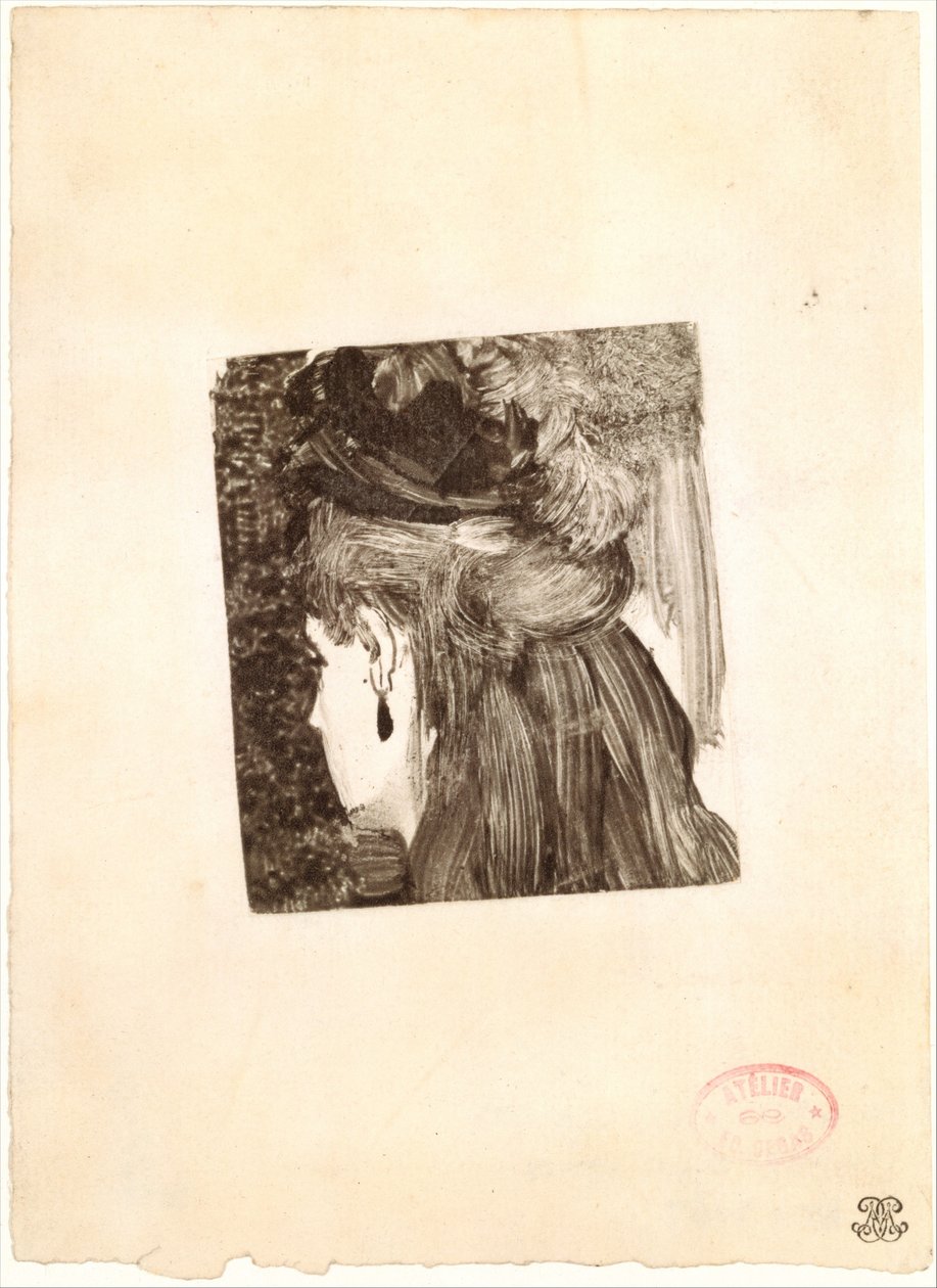 Jet Earring, 1876-77. tekijältä Edgar Degas