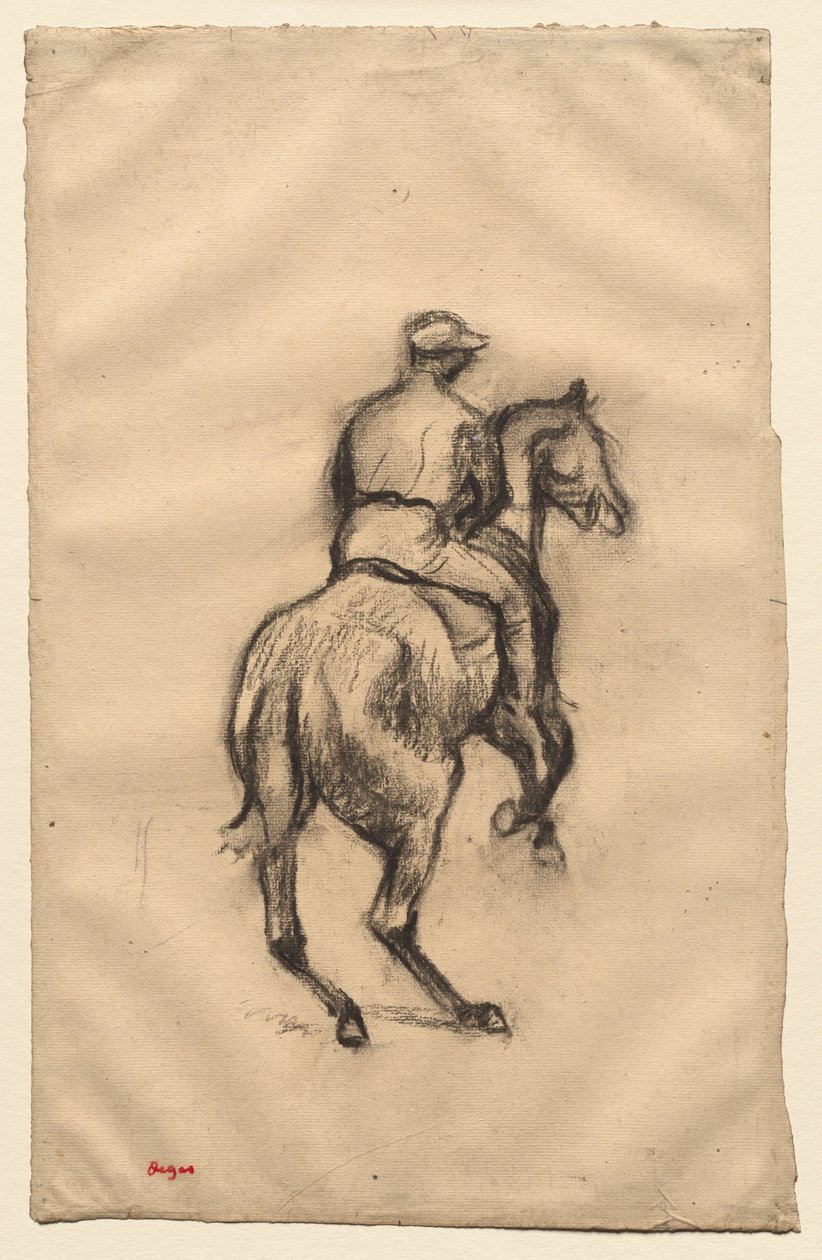 Jockey, c. 1885-1900. tekijältä Edgar Degas