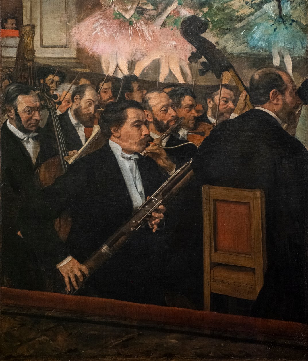Oopperan orkesteri. 1870. Öljy kankaalle. tekijältä Edgar Degas