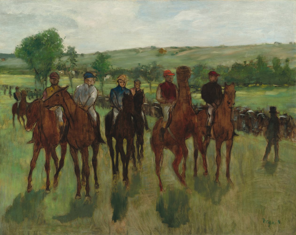 Ratsastajat tekijältä Edgar Degas