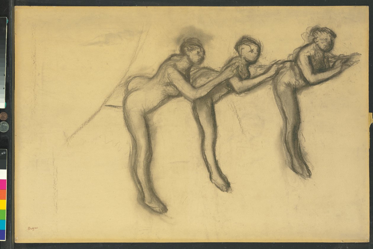 Kolme tanssijaa sukkahousuissa, n.1895-1900 tekijältä Edgar Degas