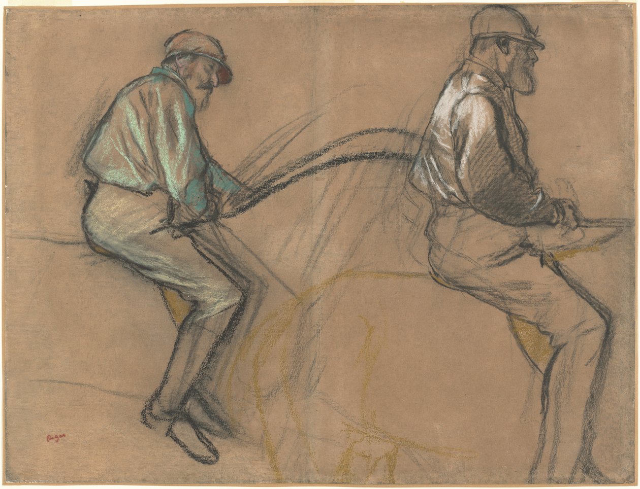 Two Studies of a Jockey, n. 1884. tekijältä Edgar Degas