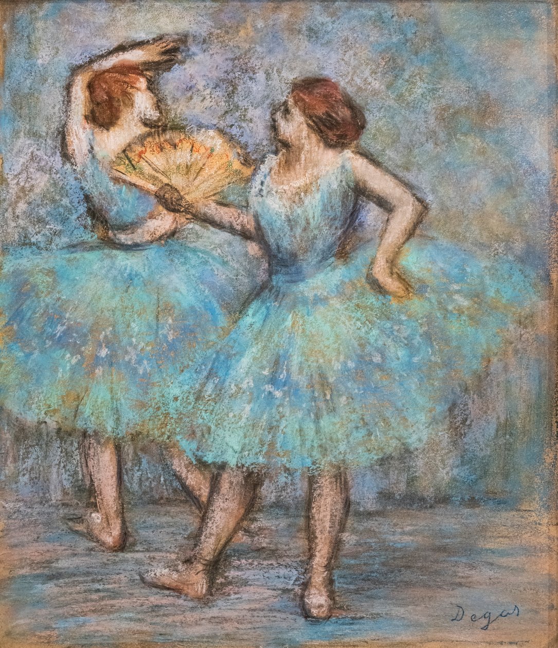 Kaksi tanssijaa. Noin 1905. Pastelli pahville. tekijältä Edgar Degas