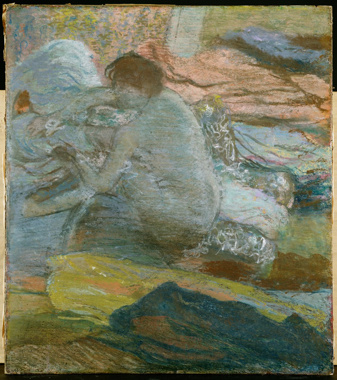 Nainen pyyhkii jalkojaan, 1893 tekijältä Edgar Degas