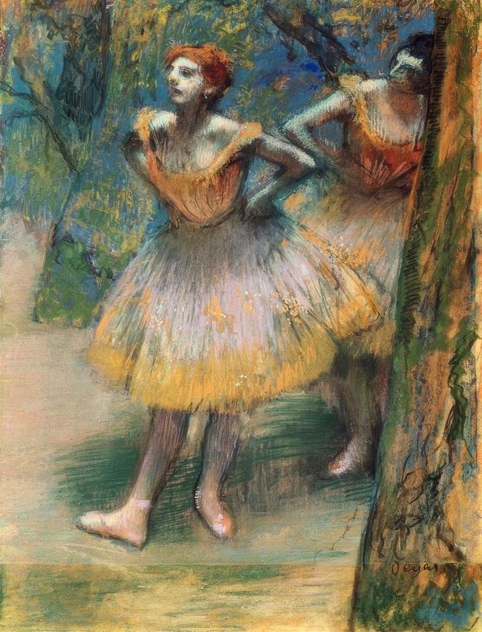 Zwei Tänzerinnen tekijältä Edgar Degas