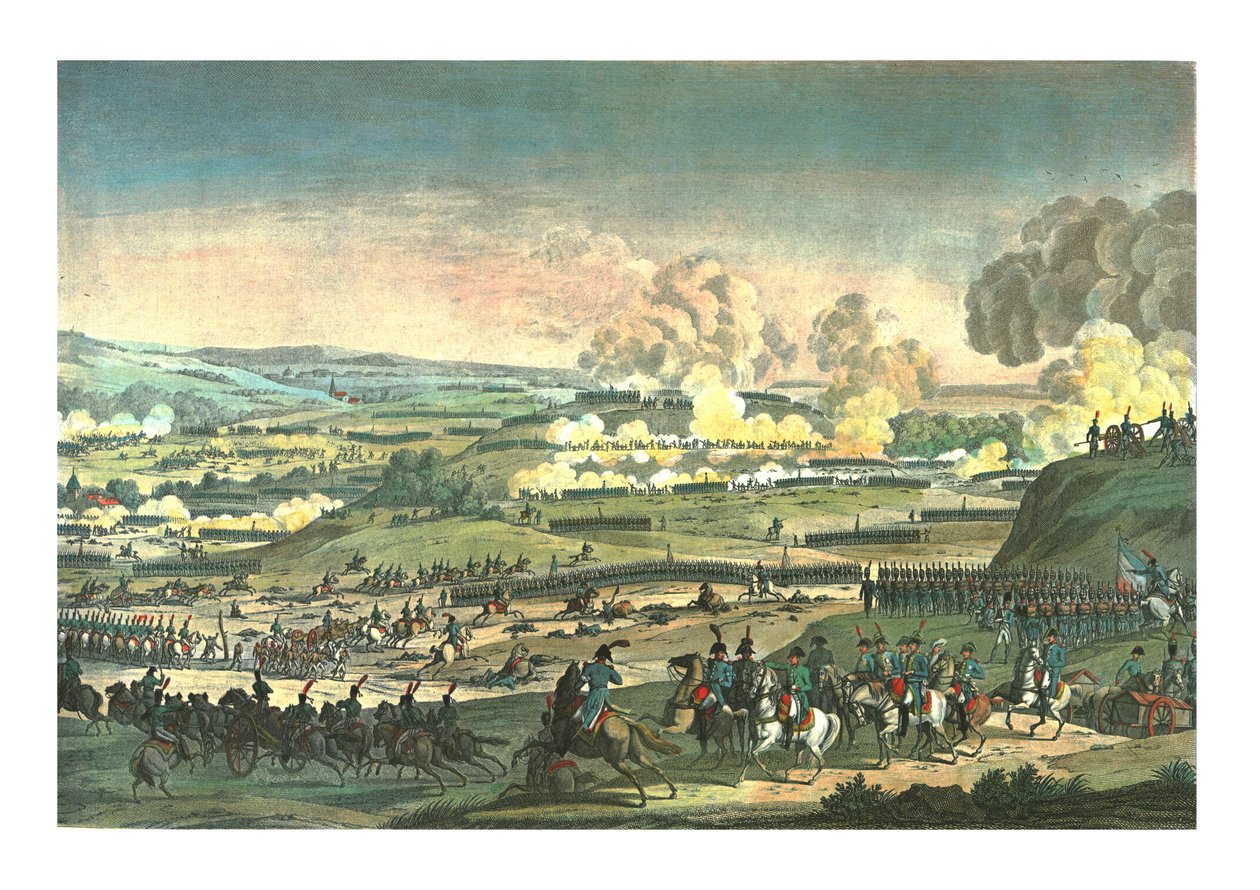 Taistelu Jenan lähellä, 14. lokakuuta 1806, n. 1850 tekijältä Edme Bovinet