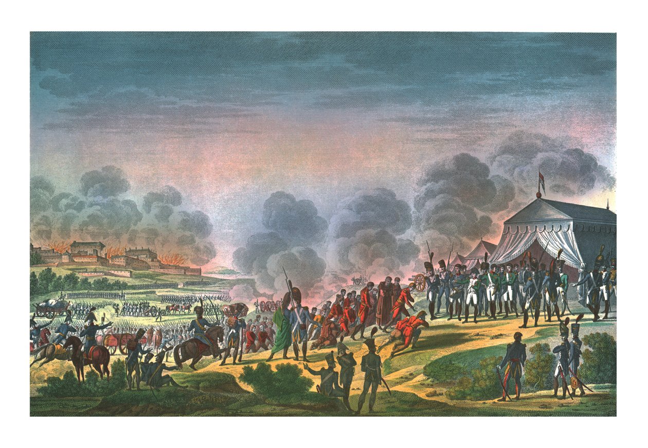 Madridin pommitus, 4. joulukuuta 1808, c1850. tekijältä Edme Bovinet