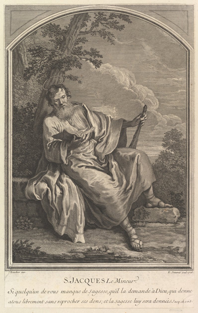 Pyhä Jaakob Pieni, 1726. tekijältä Edme Jeaurat