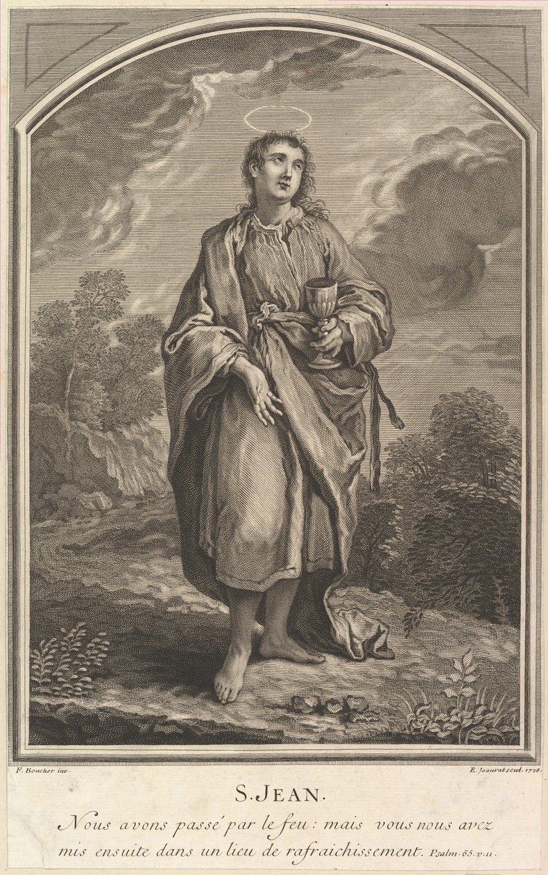 Pyhä Johannes, 1726. tekijältä Edme Jeaurat