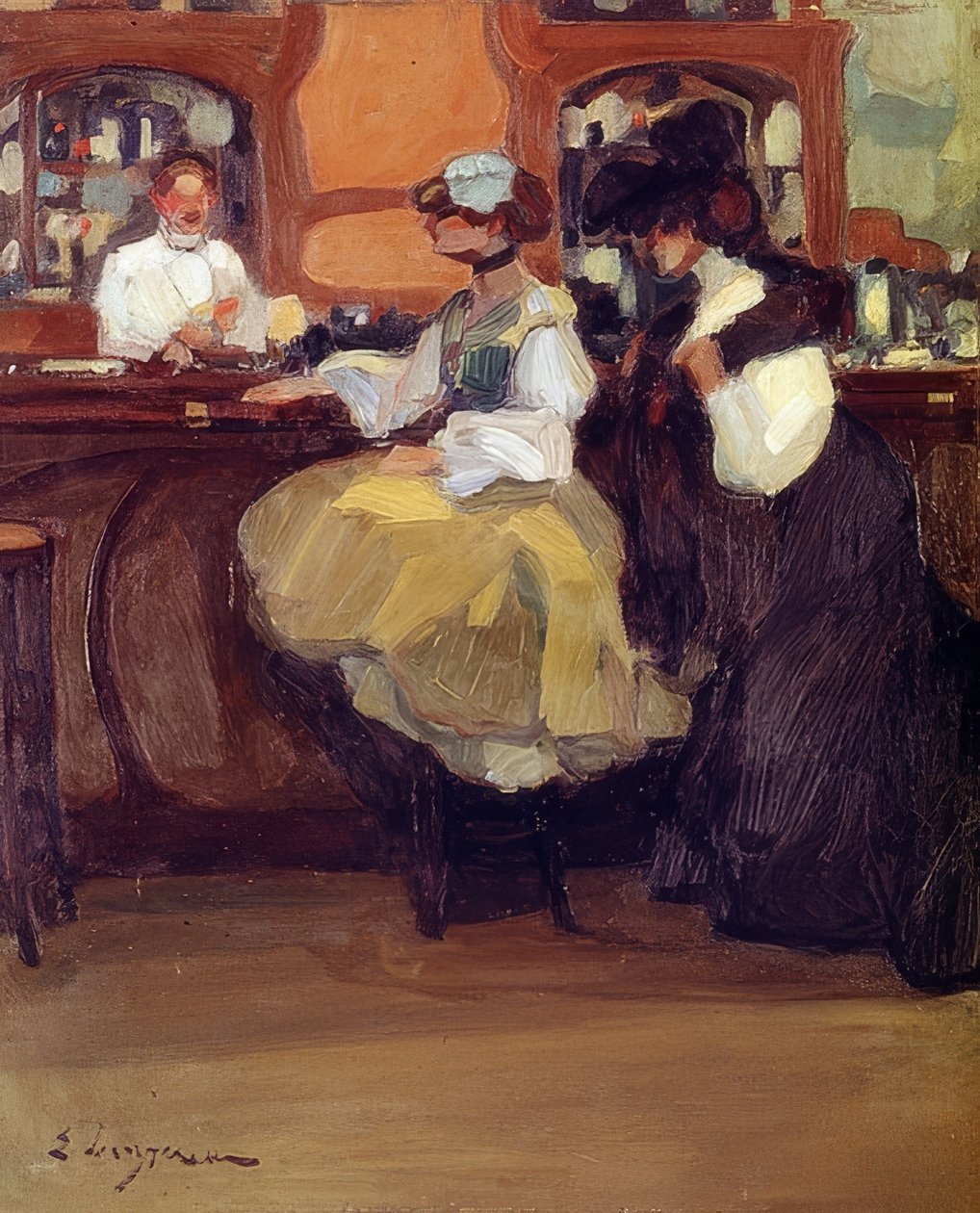 Bar Tabarin. 1905 tekijältä Edmond Lempereur