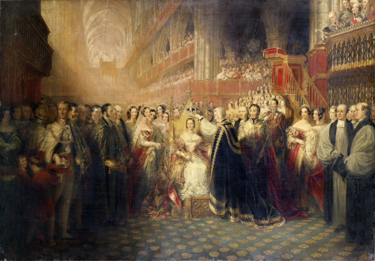 Kuningatar Victorian kruunajaiset, 1838 tekijältä Edmund Thomas Parris