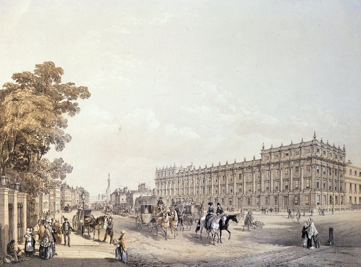 Valtiokonttori, Whitehall, pubi. Lloyd Bros. und Co. 1852 tekijältä Edmund Walker