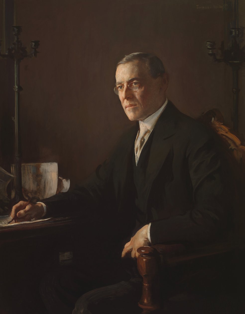 Woodrow Wilson, 1920-1921. tekijältä Edmund Charles Tarbell