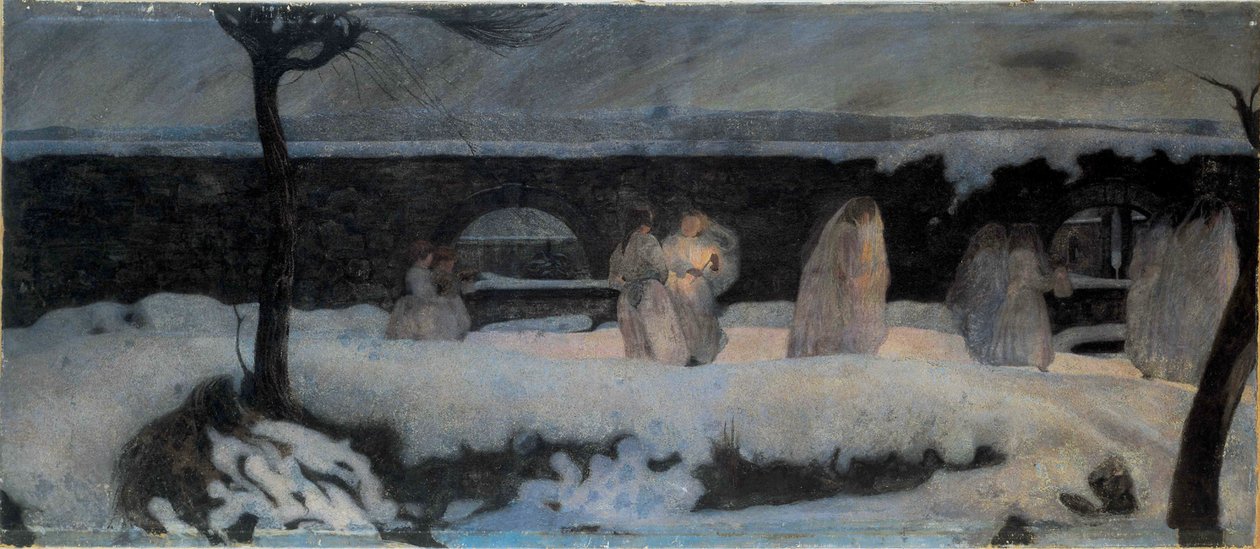 Funerale Bianco White Funeral, 1901. tekijältä Edoardo Berta