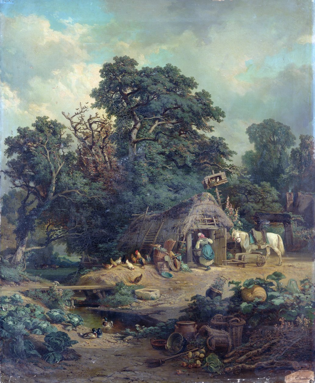 Talonpoikainen maisema tekijältä Edouard Theophile Blanchard