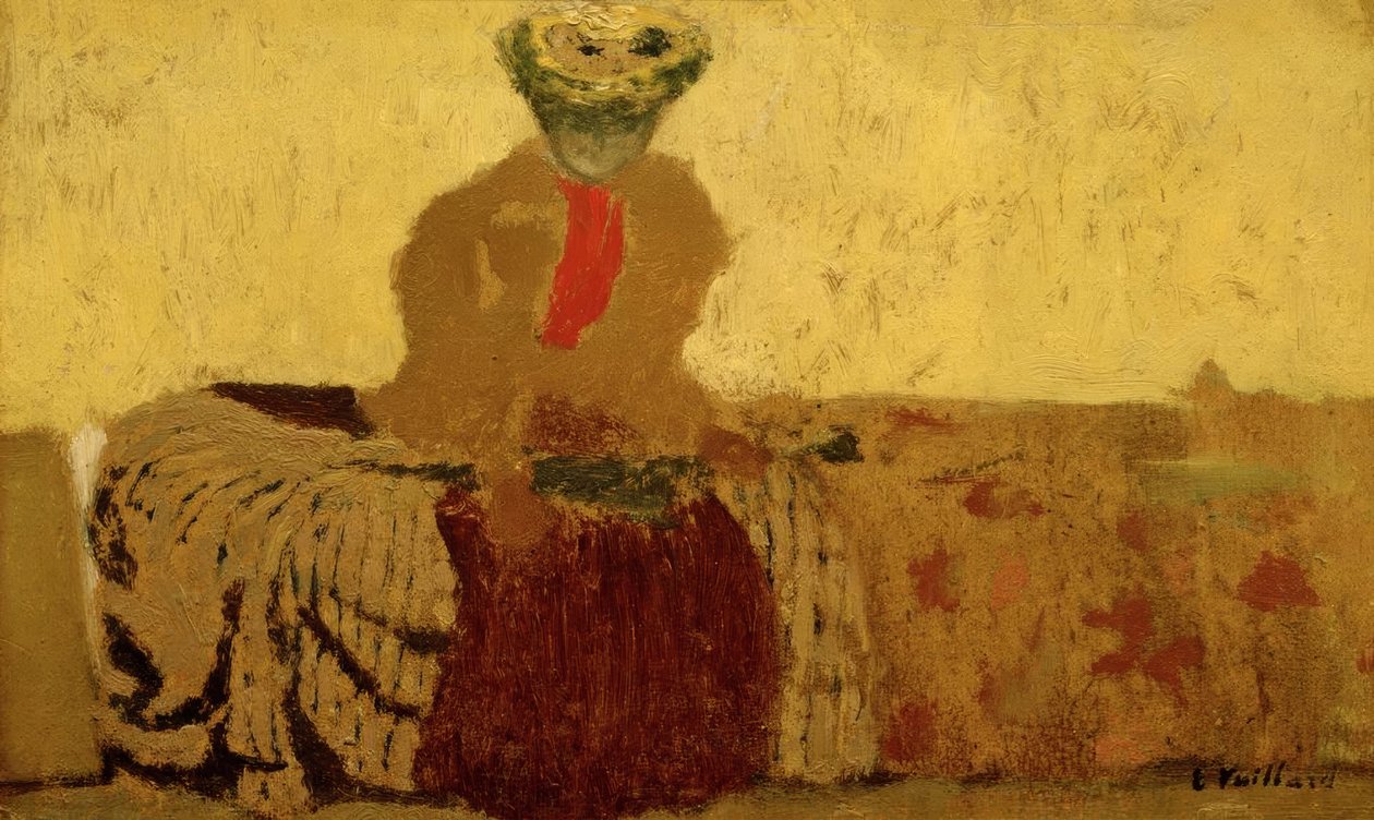 Femme à la cravate rouge tekijältä Edouard Vuillard