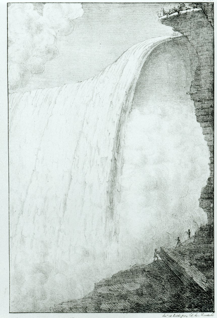 Niagaran putoukset, de Montule, 1821: 