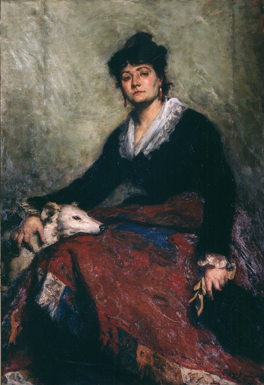 Diana Vernonin muotokuva, 1876. tekijältä Edouard Agneessens