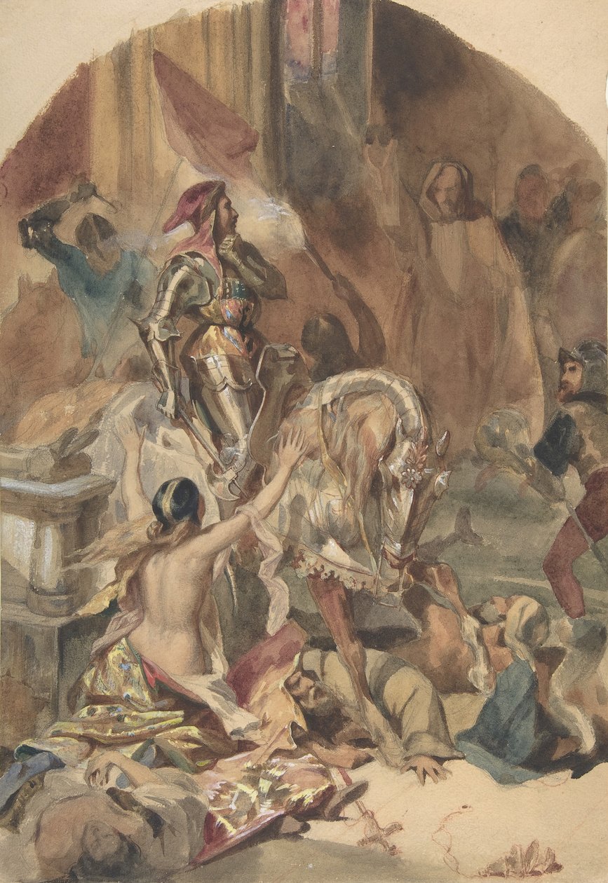 Neslen verilöyly 1472, 1800-luku. tekijältä Édouard Alexandre Odier
