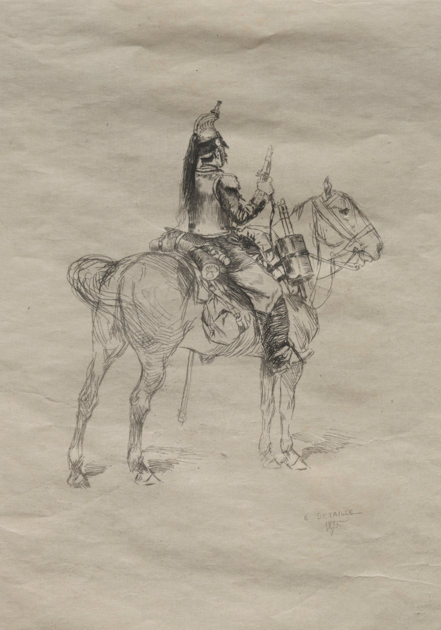 Ratsuväki, 1875. tekijältä Jean Baptiste Edouard Detaille