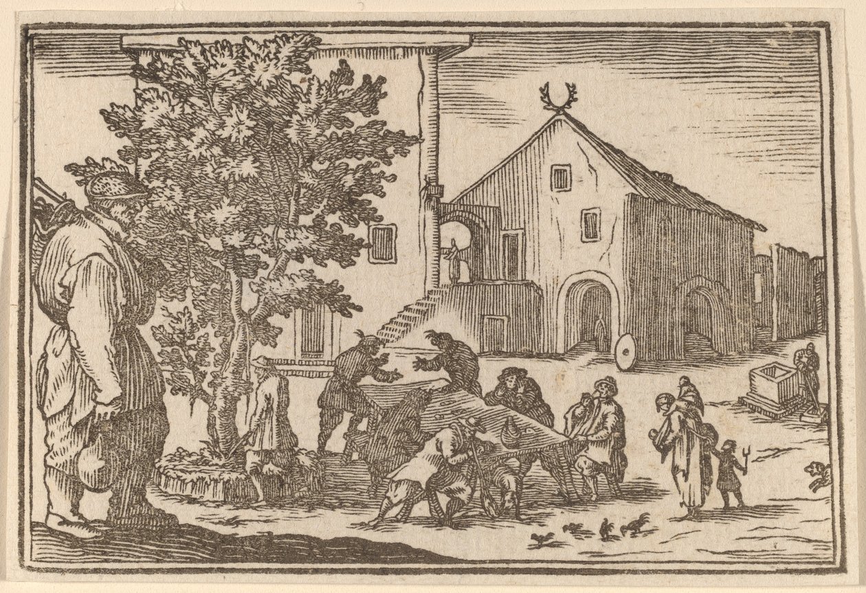 Taverna tekijältä Edouard Eckman after Jacques Callot