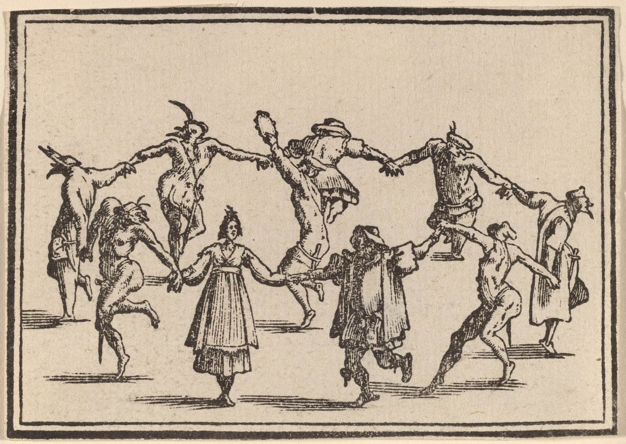 Tanssi tekijältä Edouard Eckman after Jacques Callot