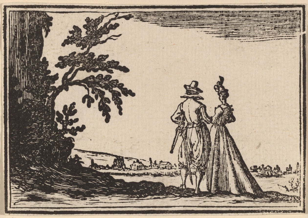 Promenade tekijältä Edouard Eckman after Jacques Callot