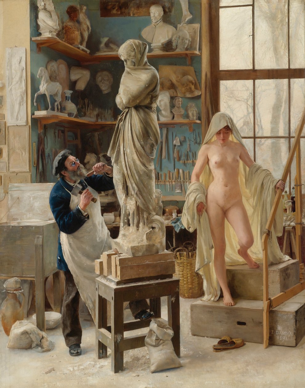 Ranskalainen:  Une Restauration A Restoration tekijältä Edouard Joseph Dantan