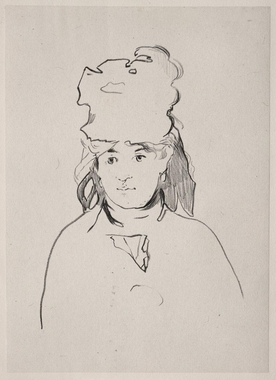 Berthe Morisot, 1872. tekijältä Édouard Manet