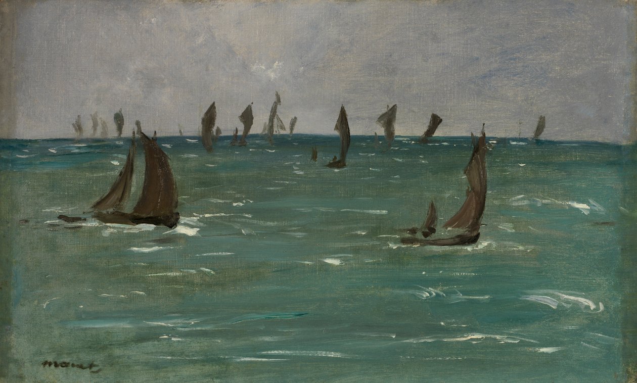 Veneitä Berck-sur-Merissä, 1873. tekijältä Édouard Manet