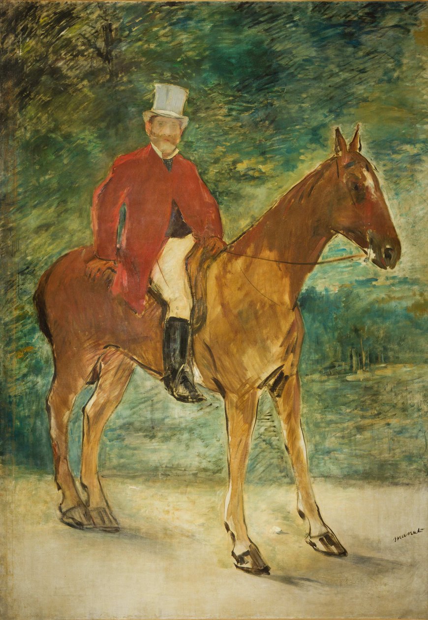 Michel Arnaudin ratsastusmuotokuva, 1875. tekijältä Édouard Manet