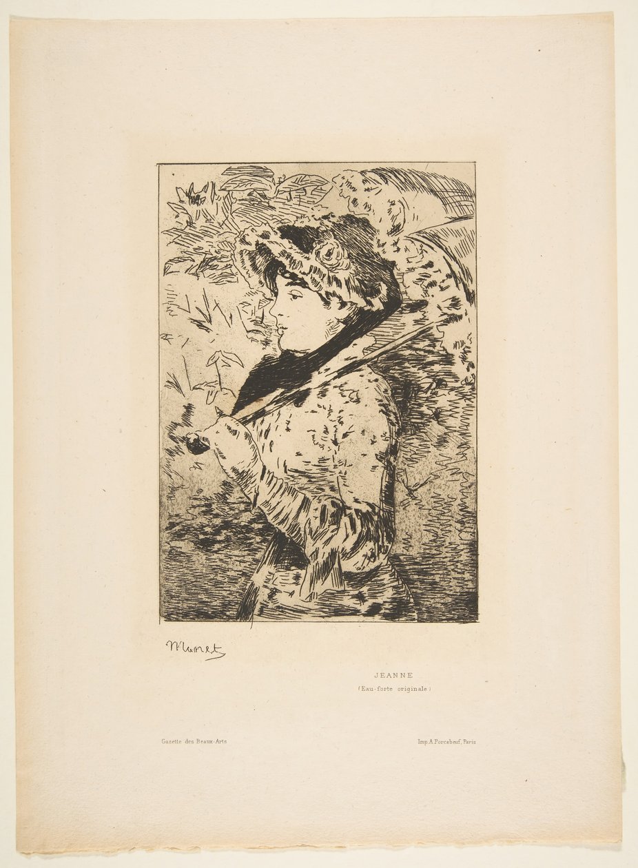 Jeanne, 1882. tekijältä Édouard Manet