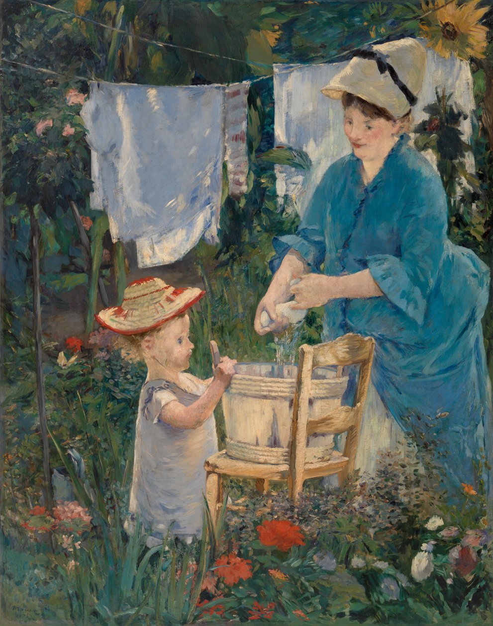 Pesula (Le Linge) tekijältä Édouard Manet