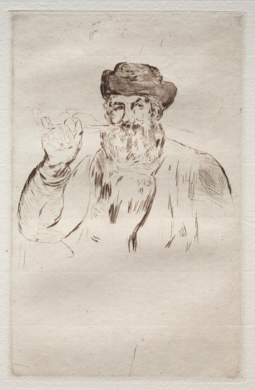 Tupakoitsija. tekijältä Édouard Manet
