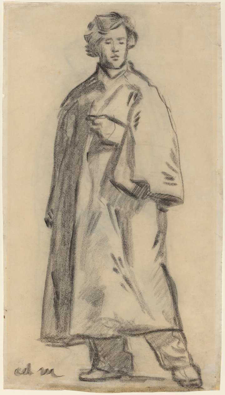 Mies viitta yllään [recto], 18521858. tekijältä Édouard Manet