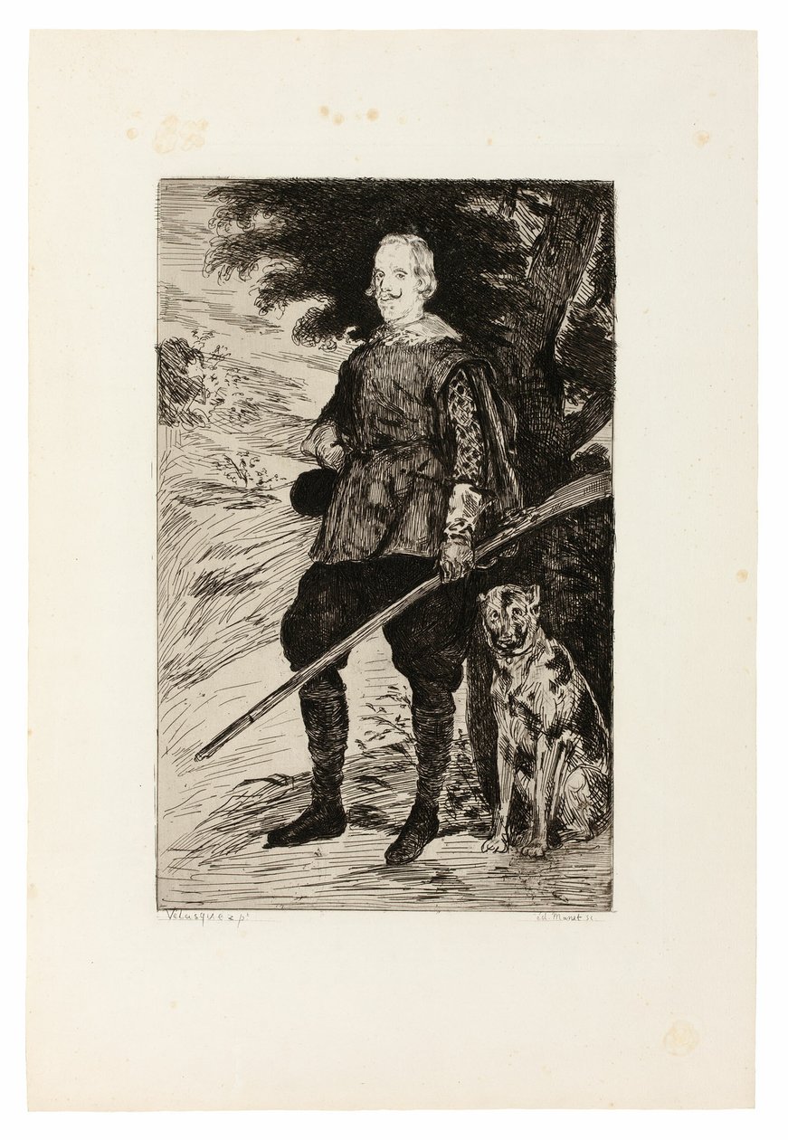 Philip IV Espanjan kuningas tekijältä Édouard Manet