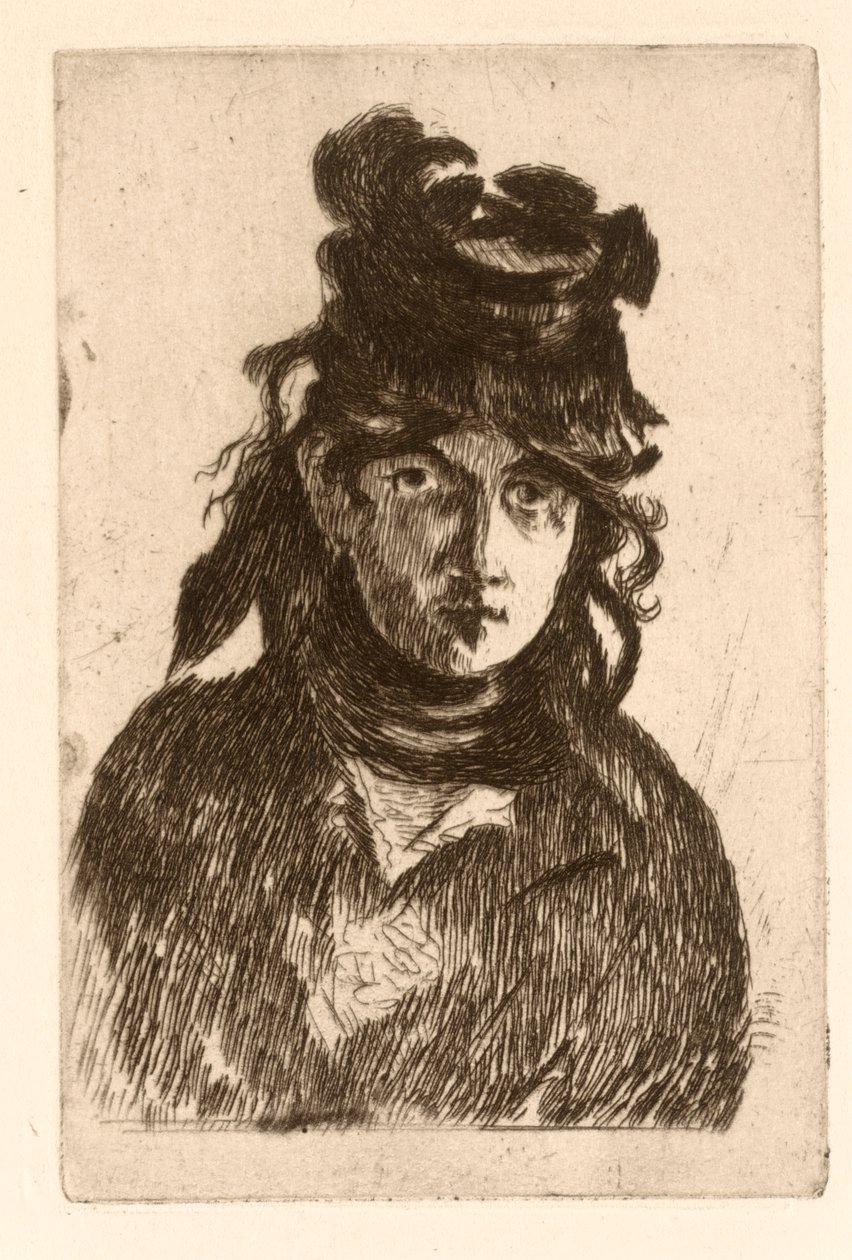 Berthe Morisotin muotokuva tekijältä Édouard Manet