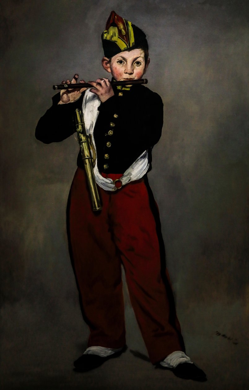 The Fife Player 1866 (Öljy kankaalle) tekijältä Édouard Manet