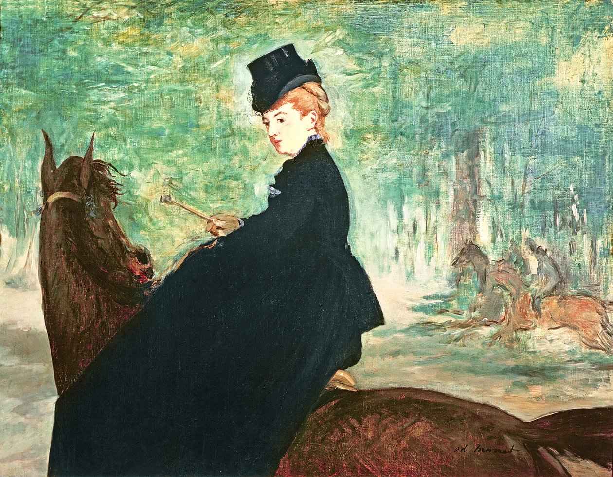Ratsunainen, 1875 tekijältä Édouard Manet
