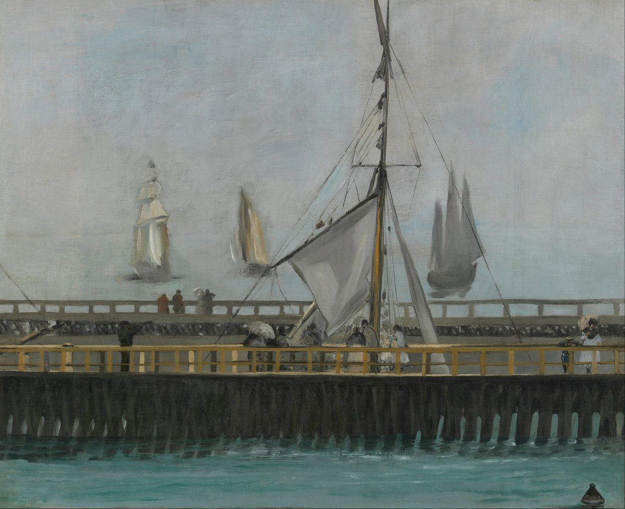 Boulogne-sur-Merin laituri tekijältä Édouard Manet