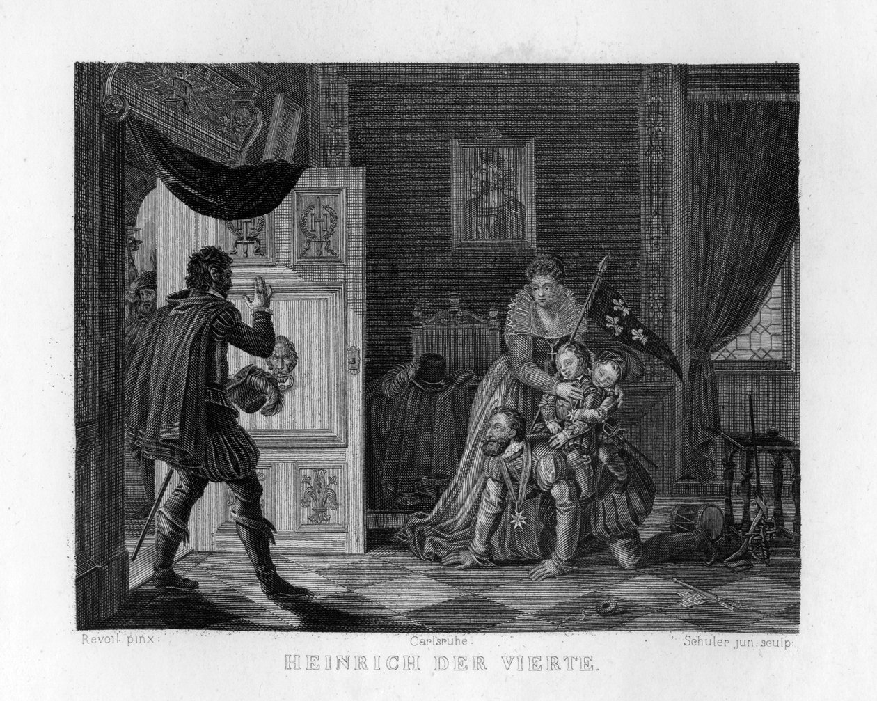 "Henry IV ja hänen lapsensa", 1833 tekijältä Edouard Schuler