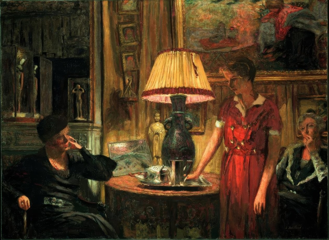Der Besuch tekijältä Edouard Vuillard