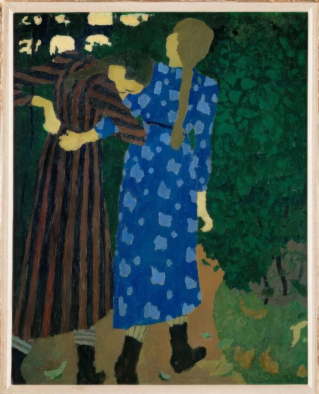 Tytöt kävelevät ympäriinsä tekijältä Edouard Vuillard