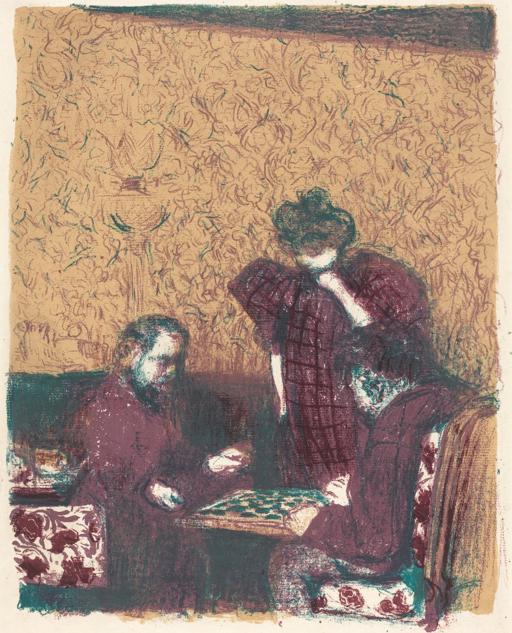 Tammipeli (La partie de ladies) tekijältä Edouard Vuillard
