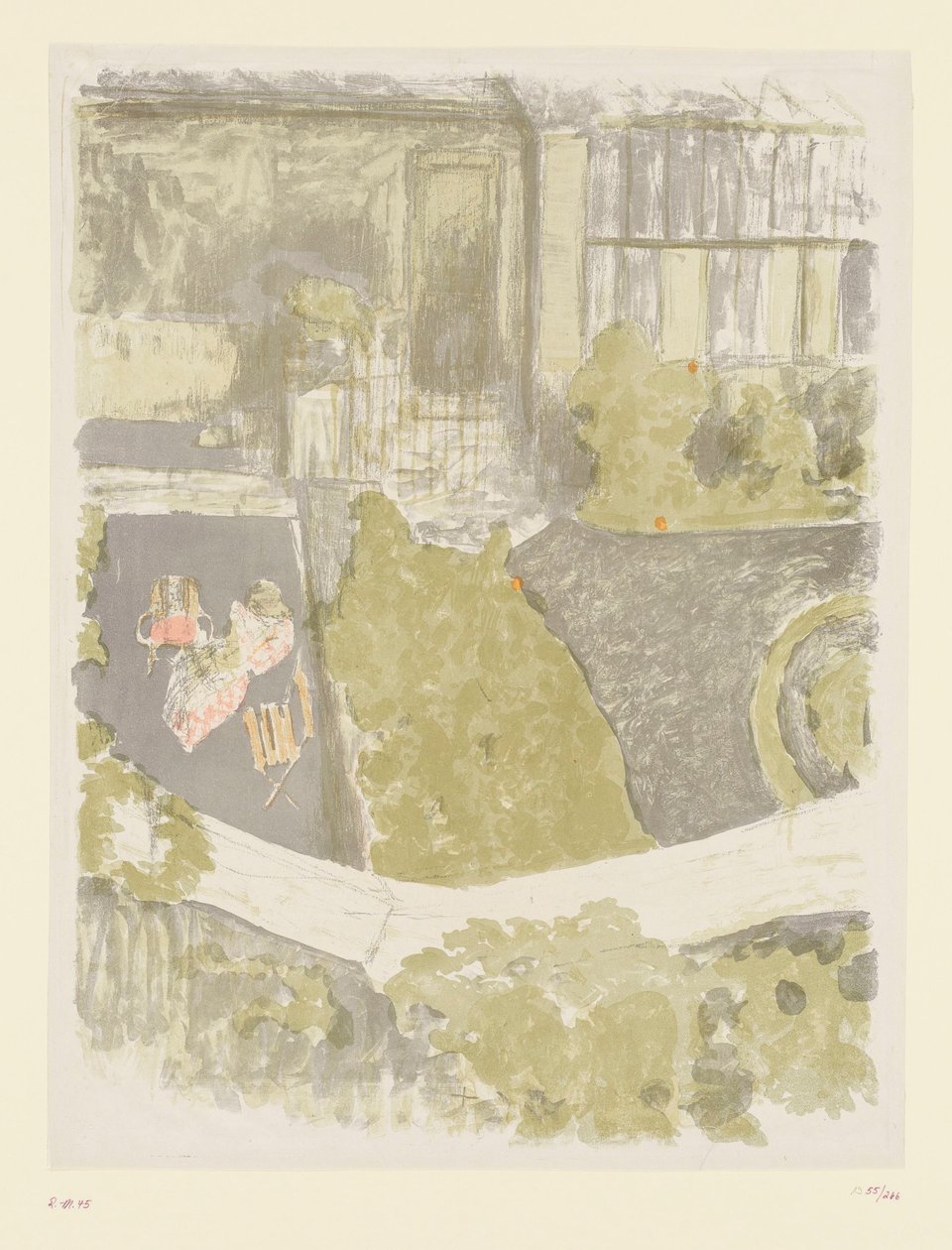 Puutarha studion edessä tekijältä Edouard Vuillard
