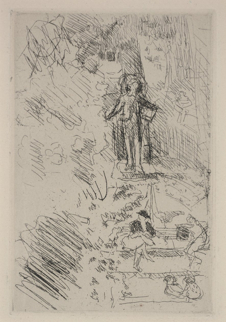Pieniä luonnoksia aukiolla tekijältä Edouard Vuillard