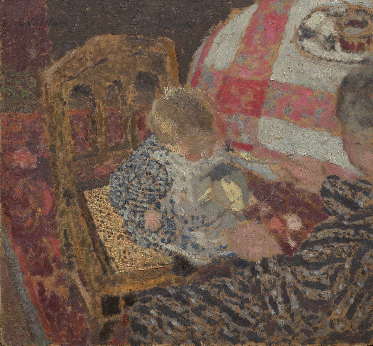 Lounas (Annette ja hänen isoäitinsä) tekijältä Edouard Vuillard