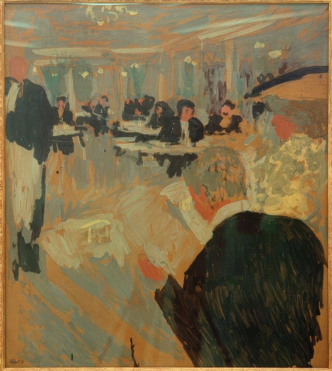 Szène de café tekijältä Edouard Vuillard